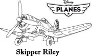 coloriage planes skipper rilley